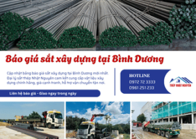 Báo giá sắt xây dựng tại Bình Dương | Thép Nhật Nguyên