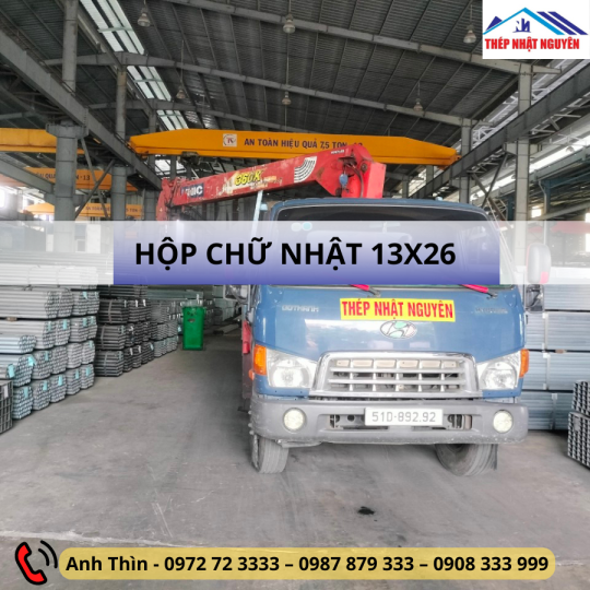 Thép hộp 13x26